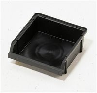 Produktbild: Raaco 109277 ESD Sichtlagerkasten 2-80 (B x H x T) 125 x 50 x 133mm Schwarz 1St.