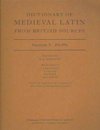 Produktbild: Dictionary of Medieval Latin from British Sources