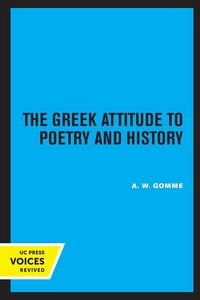 Produktbild: The Greek Attitude to Poetry and History