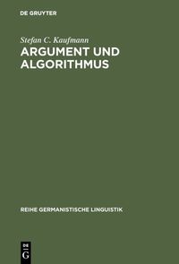 Produktbild: Argument und Algorithmus
