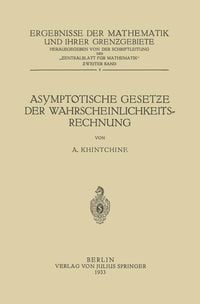 Produktbild: Asymptotische Gesetƶe der Wahrscheinlichkeitsrechnung