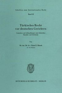 Produktbild: T&uuml;rkisches Recht vor deutschen Gerichten.
