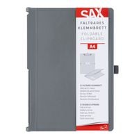 Produktbild: SAX Klemmbrett Design faltbar A5 auf A4, anthrazit