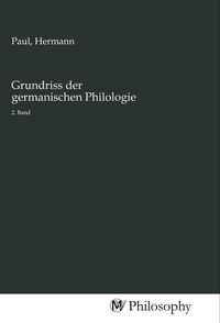 Produktbild: Grundriss der germanischen Philologie