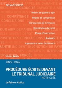 Produktbild: Procedure ecrite devant le tribunal