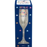 Produktbild: Sektglas "Kacktage in Glitzer tunken & funkeln lassen"