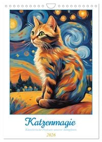 Produktbild: Katzenmagie (Wandkalender 2026 DIN A4 hoch), CALVENDO Monatskalender