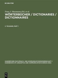 Produktbild: W&ouml;rterb&uuml;cher. 2. Teilbd.