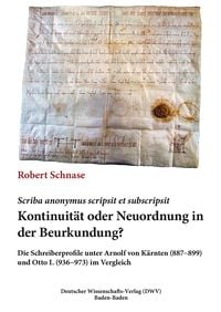 Produktbild: Scriba anonymus scripsit et subscripsit. Kontinuit&auml;t oder Neuordnung in der Beurkundung