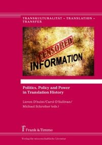 Produktbild: Politics, Policy and Power in Translation History