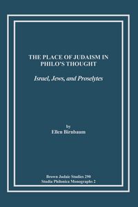 Produktbild: The Place of Judaism in Philo's Thought