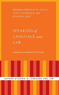 Produktbild: Speaking of Language and Law