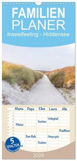 Produktbild: Familienplaner 2026 - Inseelfeeling - Hiddensee mit 5 Spalten (Wandkalender, 21 x 45 cm) CALVENDO