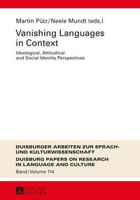 Produktbild: Vanishing Languages in Context
