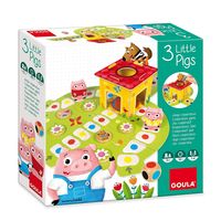Bild vom Artikel Goula D53146 - 3 Kleine Schweinchen, 3 Little Pigs, Brettspiel, Kooperatives-Spiel vom Autor 