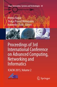 Produktbild: Proceedings of 3rd International Conference on Advanced Computing, Networking and Informatics