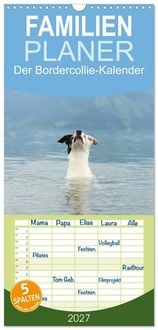 Produktbild: Familienplaner 2027 - Der Bordercollie-Kalender mit 5 Spalten (Wandkalender, 21 x 45 cm) CALVENDO