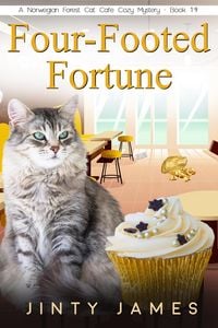 Produktbild: Four-Footed Fortune (A Norwegian Forest Cat Cafe Cozy Mystery, #19)