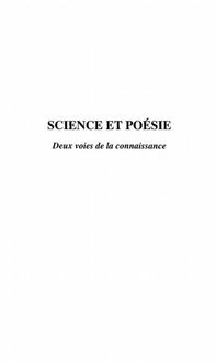 Produktbild: Science et poesie