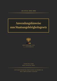 Produktbild: Anwendungshinweise zum Staatsangeh&ouml;rigkeitsgesetz (AH-StAG 2025)