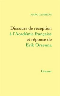 Produktbild: Fre-Discours De Reception a La