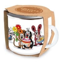 Produktbild: TR&Ouml;TSCH- Der kleine Maulwurf Emailletasse Torte: Kaffeetasse Teetasse Geschenkidee Geschenk Tasse Emaillebecher