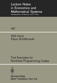 Produktbild: Test Examples for Nonlinear Programming Codes