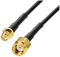 Bild vom Artikel Wittenberg Antennen WLAN-Antennen Verlängerungskabel [1x SMA-Reverse-Buchse - 1x SMA-Reverse-Stecker] 1 m Schwarz vom Autor 
