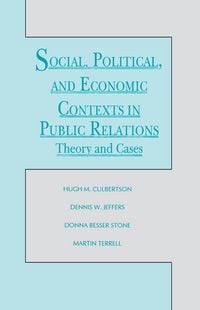 Produktbild: Social, Political, and Economic Contexts in Public Relations