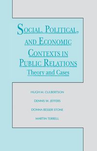 Produktbild: Social, Political, and Economic Contexts in Public Relations