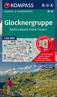Produktbild: KOMPASS Wanderkarte 39 Glocknergruppe, Nationalpark Hohe Tauern 1:50.000