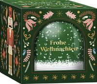 Produktbild: Weihnachtswunderland, Schneekugel gro&szlig; zum Selbstgestalten: Frohe Weihnachten / Nussknacker