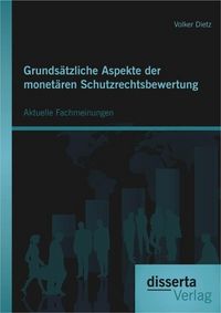 Produktbild: Grunds&auml;tzliche Aspekte der monet&auml;ren Schutzrechtsbewertung: Aktuelle Fachmeinungen