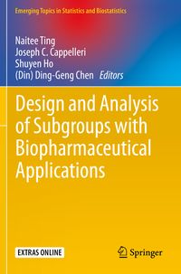 Produktbild: Design and Analysis of Subgroups with Biopharmaceutical Applications