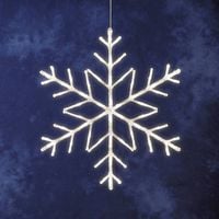 Produktbild: Konstsmide 4460-103 Acryl-Figur Schneeflocke Warmwei&szlig; LED Wei&szlig; EEK: G
