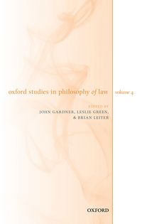Produktbild: Oxford Studies in Philosophy of Law Volume 4