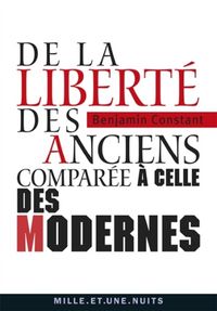 Produktbild: De la libert&eacute; des anciens compar&eacute;e &agrave; celle des modernes