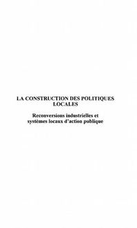 Produktbild: La Construction des Politiques Locales