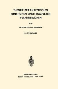 Produktbild: Theorie der Analytischen Funktionen Einer Komplexen Ver&auml;nderlichen