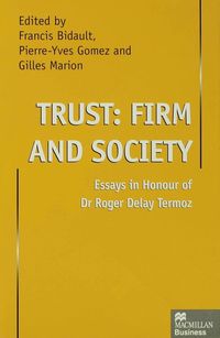 Produktbild: Trust: Firm and Society