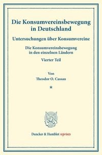 Produktbild: Die Konsumvereinsbewegung in Deutschland.