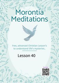 Produktbild: Morontia Meditations: Lesson 40