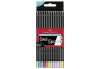 Produktbild: Faber-Castell Buntstifte Black Edition, Neon + Pastell, 12er Set