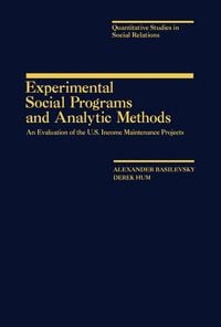 Produktbild: Experimental Social Programs and Analytic Methods