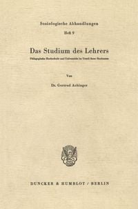 Produktbild: Das Studium des Lehrers.