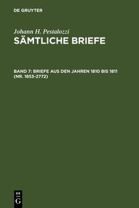 Produktbild: Briefe aus den Jahren 1810 bis 1811 (Nr. 1853-2772)