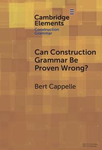 Produktbild: Can Construction Grammar Be Proven Wrong?