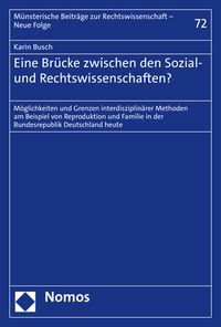 Produktbild: Eine Br&uuml;cke zwischen den Sozial- und Rechtswissenschaften?