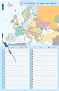 Produktbild: Ich kenne Europa - L&auml;nder und Hauptst&auml;dte - Lerntafel mit Stift