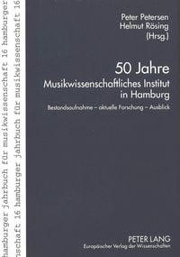 Produktbild: 50 Jahre Musikwissenschaftliches Institut in Hamburg